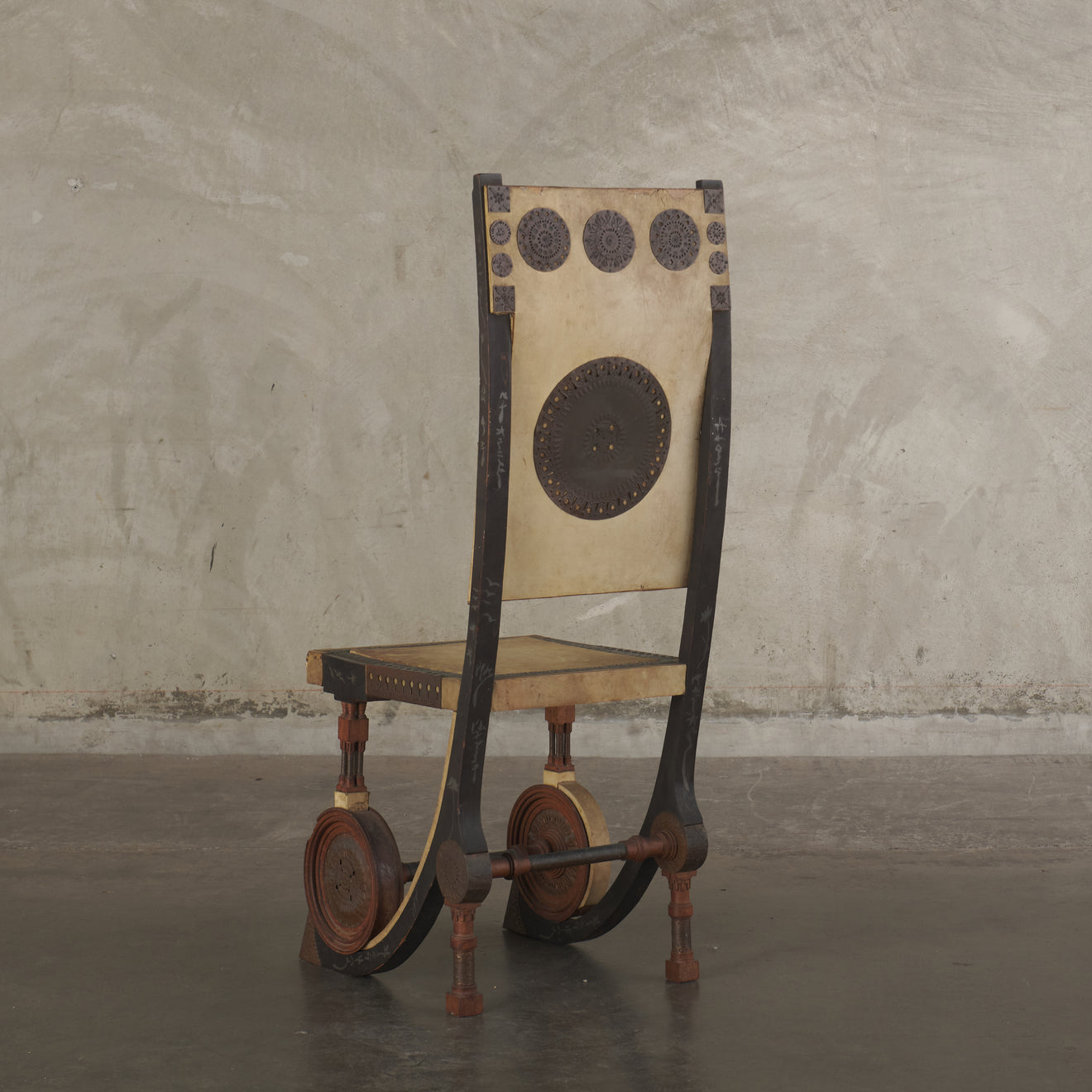 CARLO BUGATTI SIDE CHAIR, ITALY, c1902