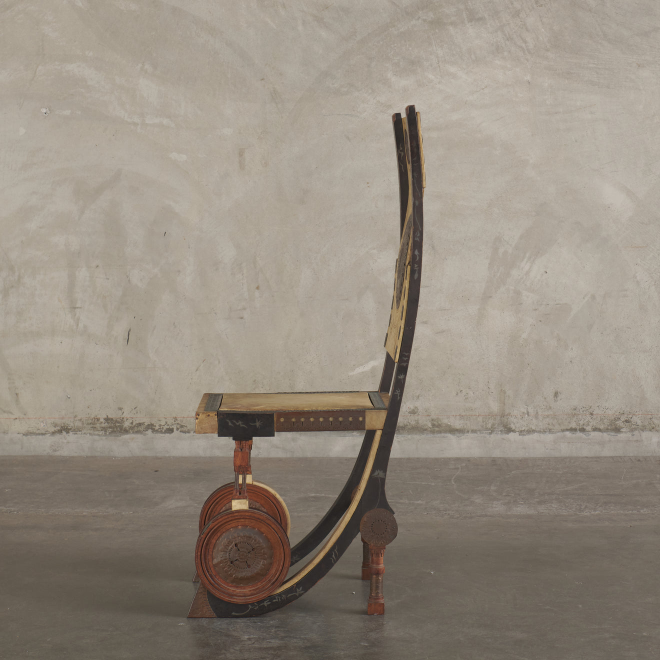 CARLO BUGATTI SIDE CHAIR, ITALY, c1902