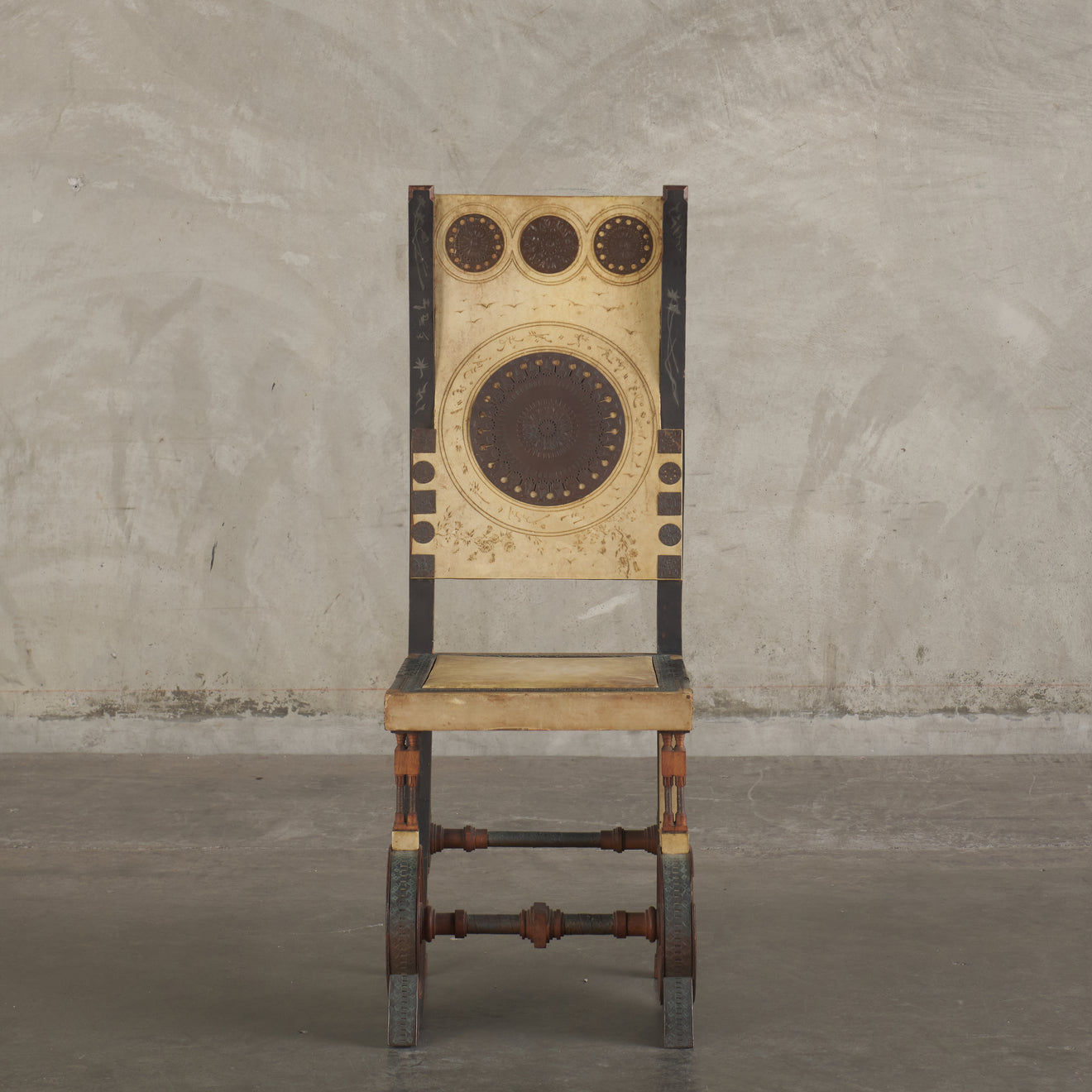CARLO BUGATTI SIDE CHAIR, ITALY, c1902