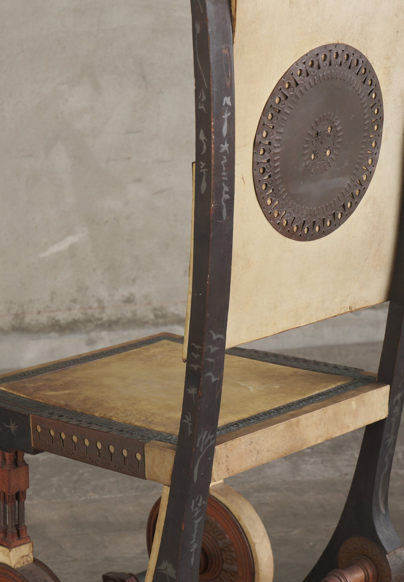 CARLO BUGATTI SIDE CHAIR, ITALY, c1902