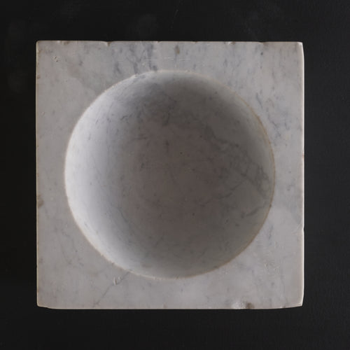 CARRARA MARBLE BASIN/MORTAR