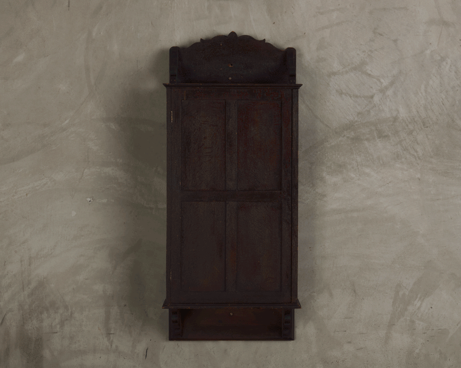 CARTE DE VISITE ALBUM WALL CABINET, c1900