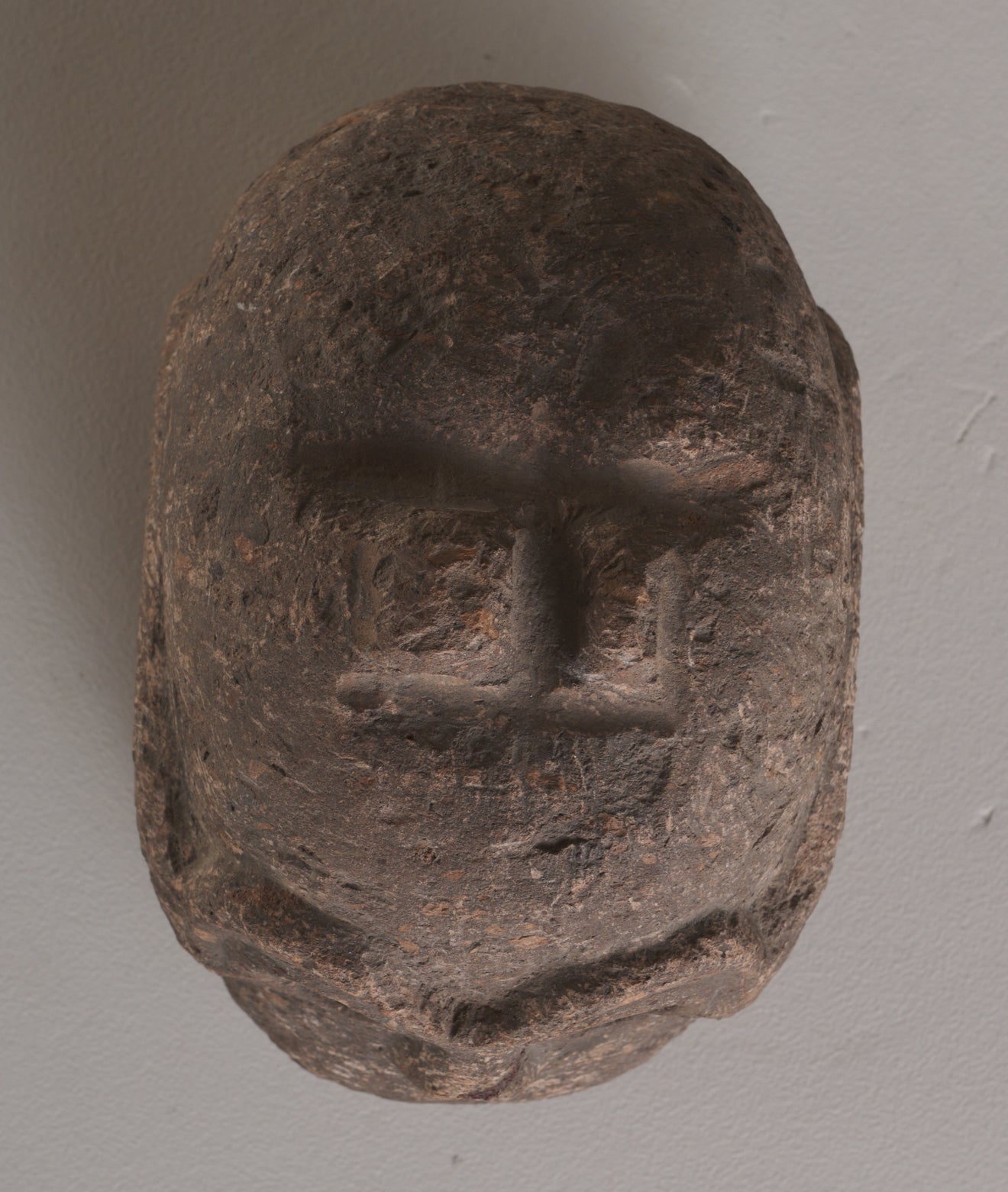 CARVED SKULL PRE COLUMBIAN STYLIZED CARVING