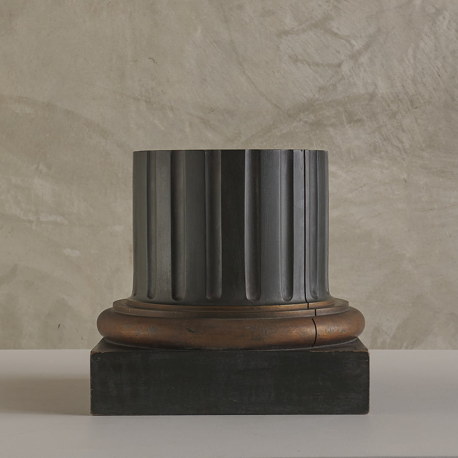 CARVED WOOD COLUMN BASE