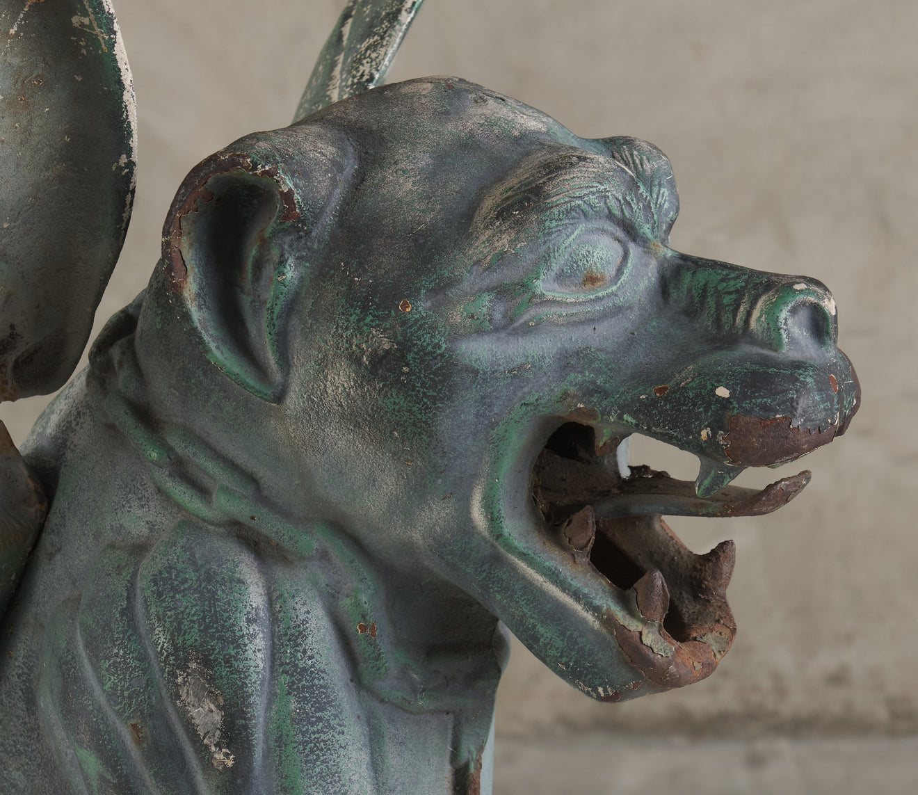 CAST IRON WINGED GARGOYLE, NYC C1900