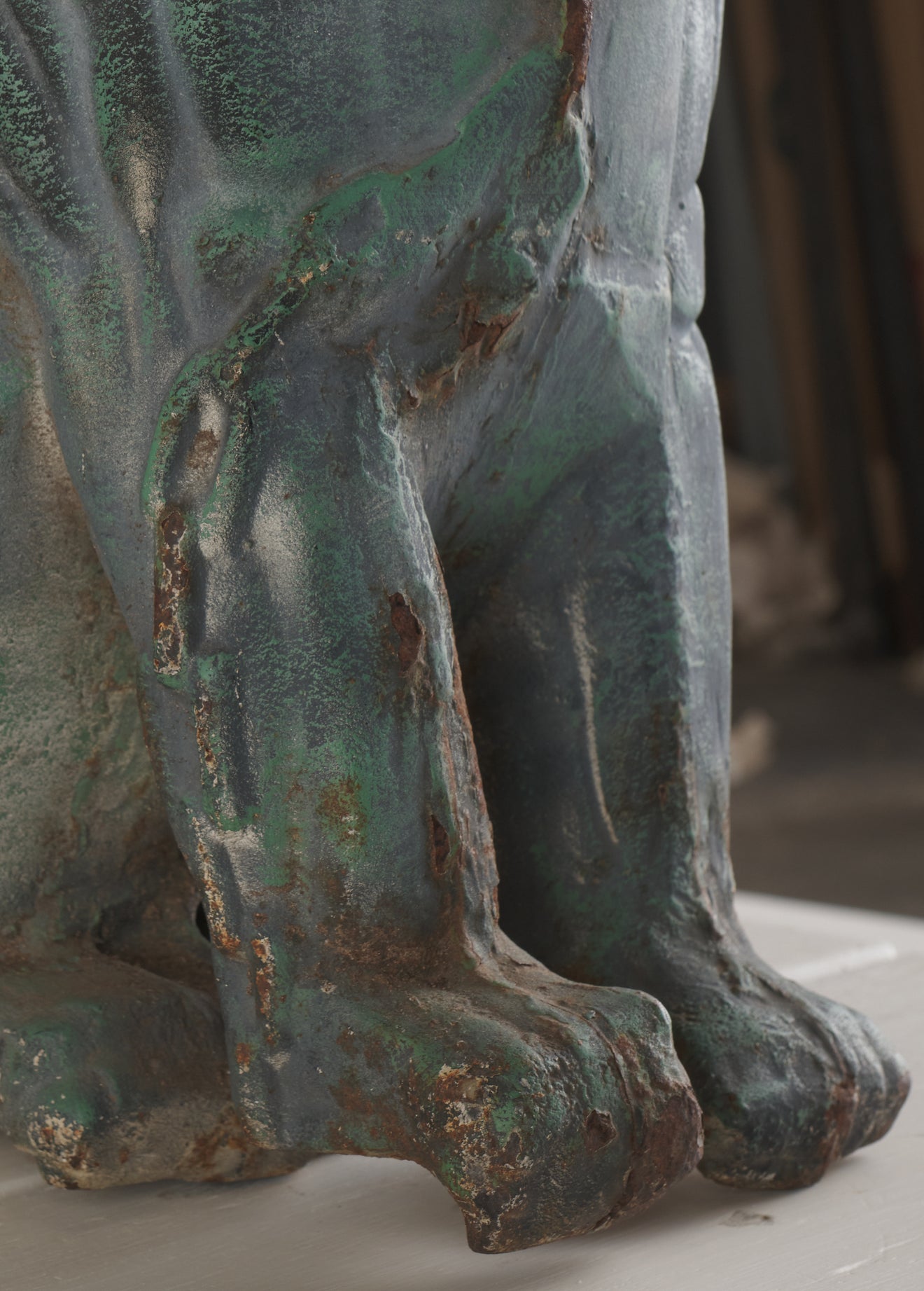 CAST IRON WINGED GARGOYLE, NYC C1900