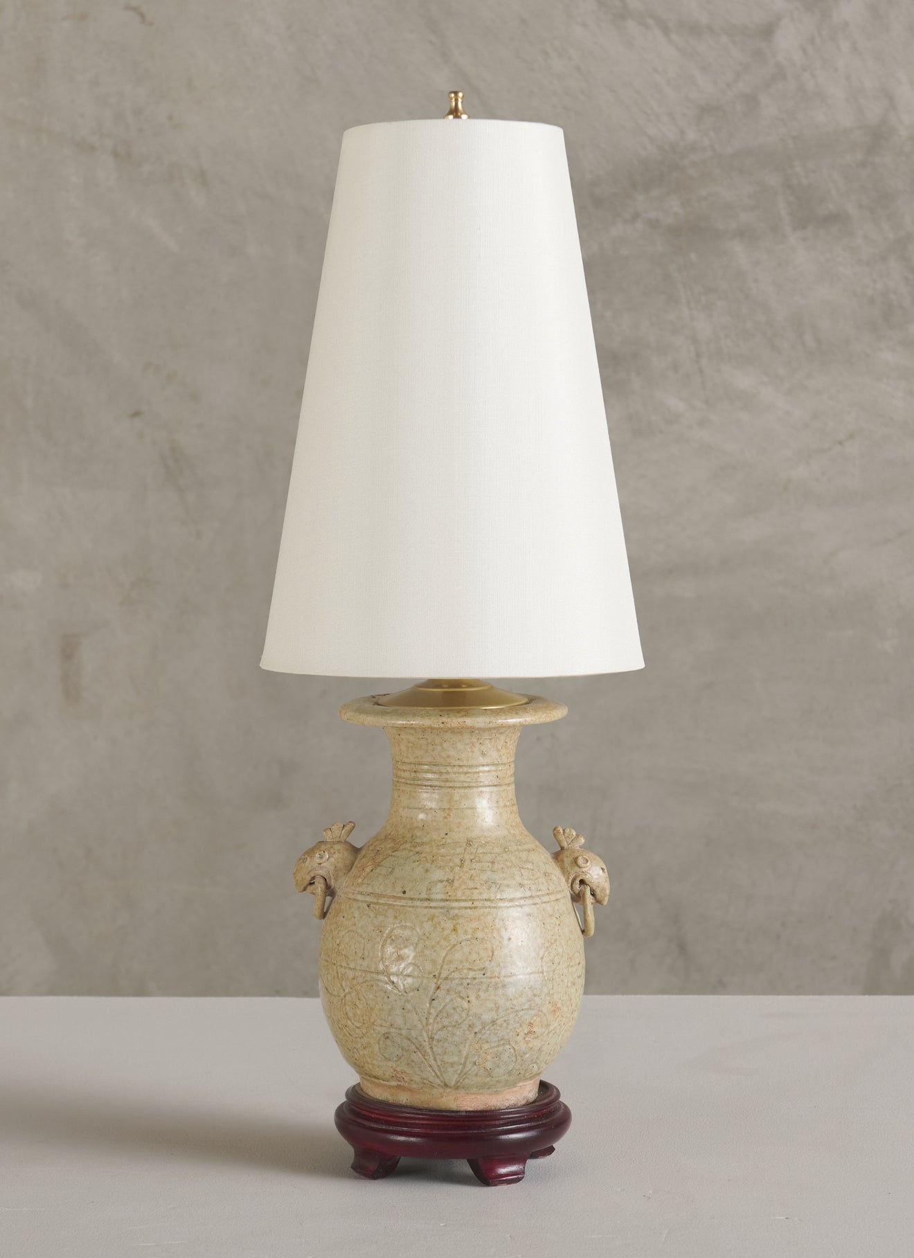 ORIENTALIST LAMP WITH SILK SHADE