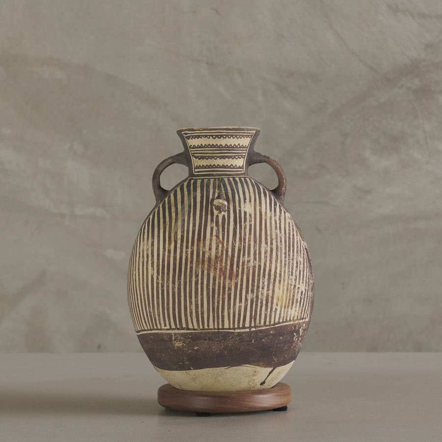 CHANCAY BICHROME PRE COLUMBIAN POTTERY JAR