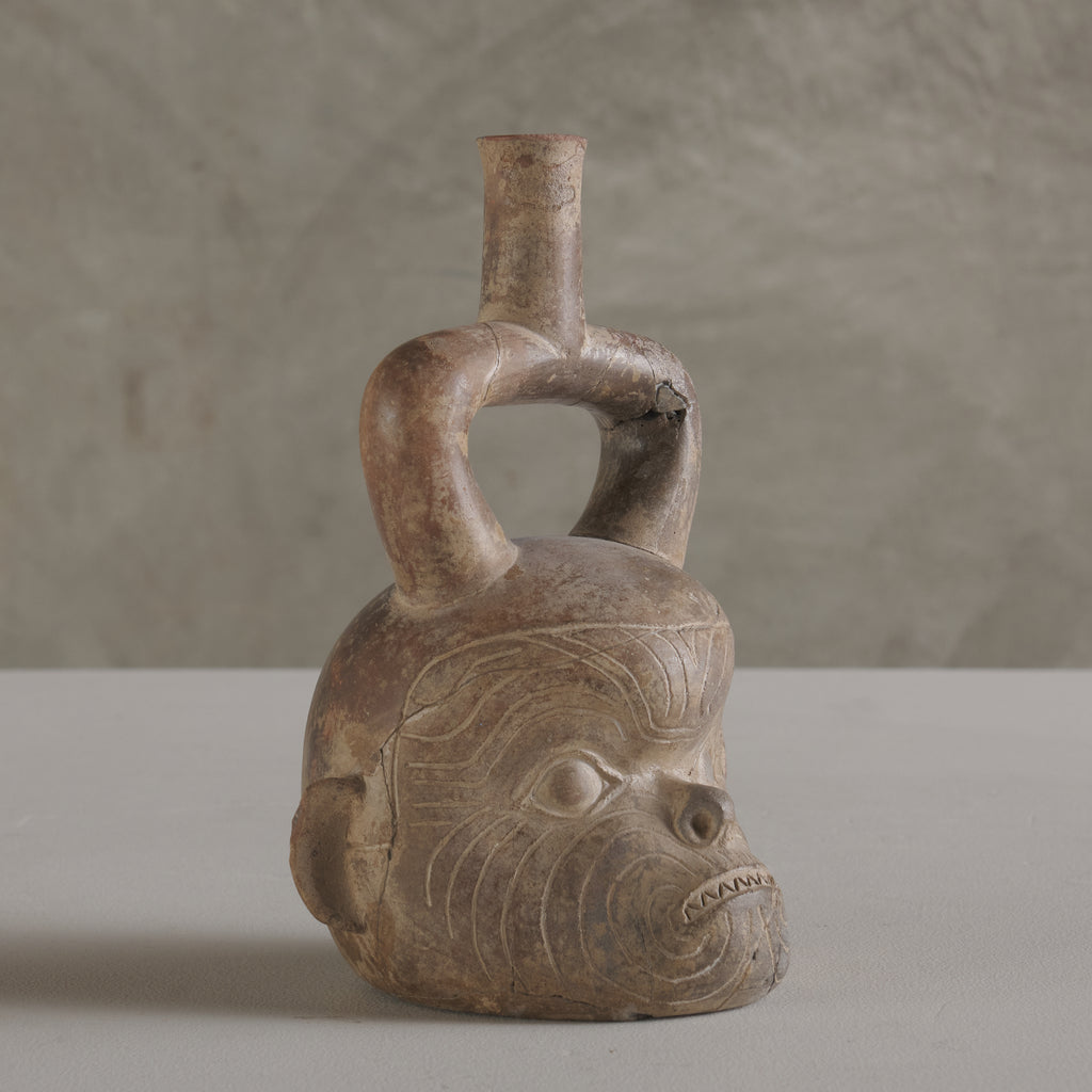 MONKEY HEAD RITUAL VESSEL, CHAVIN CULTURE, circa 900-500 BCE – Blackman ...