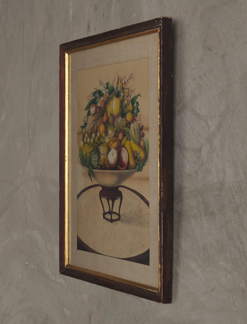 CHINESE 19th C CHINA TRADE GOUACHE PAINTING OF FRUIT