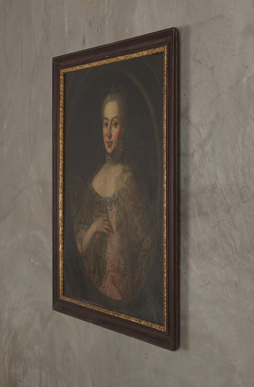 CONTINENTAL SCHOOL OIL PORTRAIT OF MARIA THERESA ( 1717-1780)