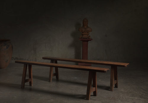 CONTINENTAL WALNUT BENCH(ES), 19TH C