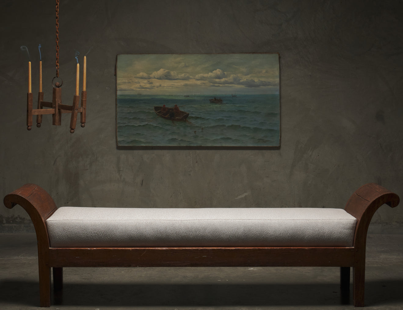 JAMES HENRY SAMPSON (1811-1880) SEASCAPE, SIGNED & DATED 1877 OIL ON CANVAS