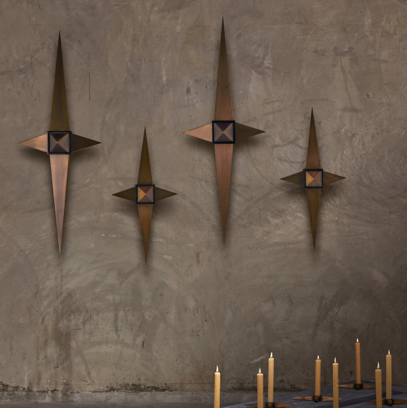 COMPASS SCONCE BY LIKA MOORE