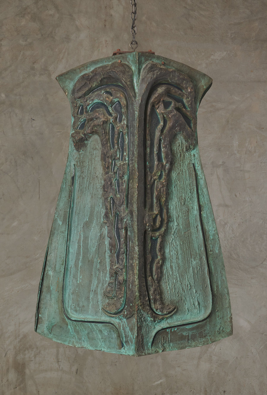 IMPORTANT DE WAIN VALENTINE MONUMENTAL HANGING LANTERN, USA 1962