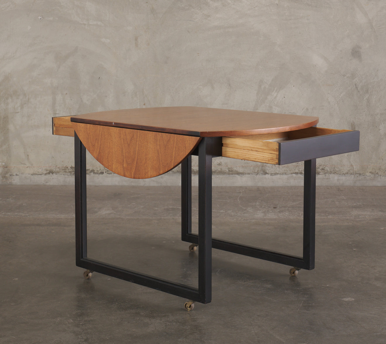 DUNBAR DROP-LEAF WORK TABLE, USA, c1960