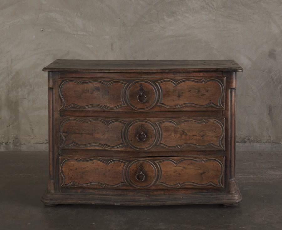 EARLY 18TH C FRENCH CHEST OF DRAWERS