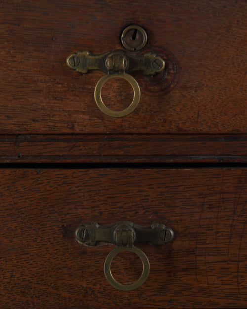 ENGLISH ARTS & CRAFTS OAK GAME CABINET, C1905