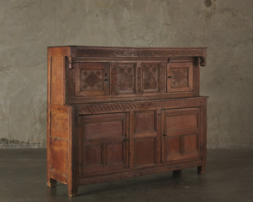 ENGLISH OAK CABINET DATED 1679