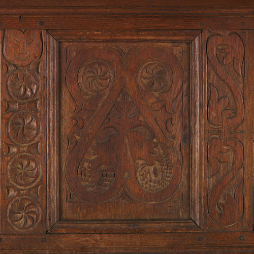 ENGLISH OAK CABINET DATED 1679