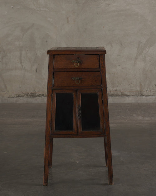 ENGLISH ARTS & CRAFTS OAK GAME CABINET, C1905
