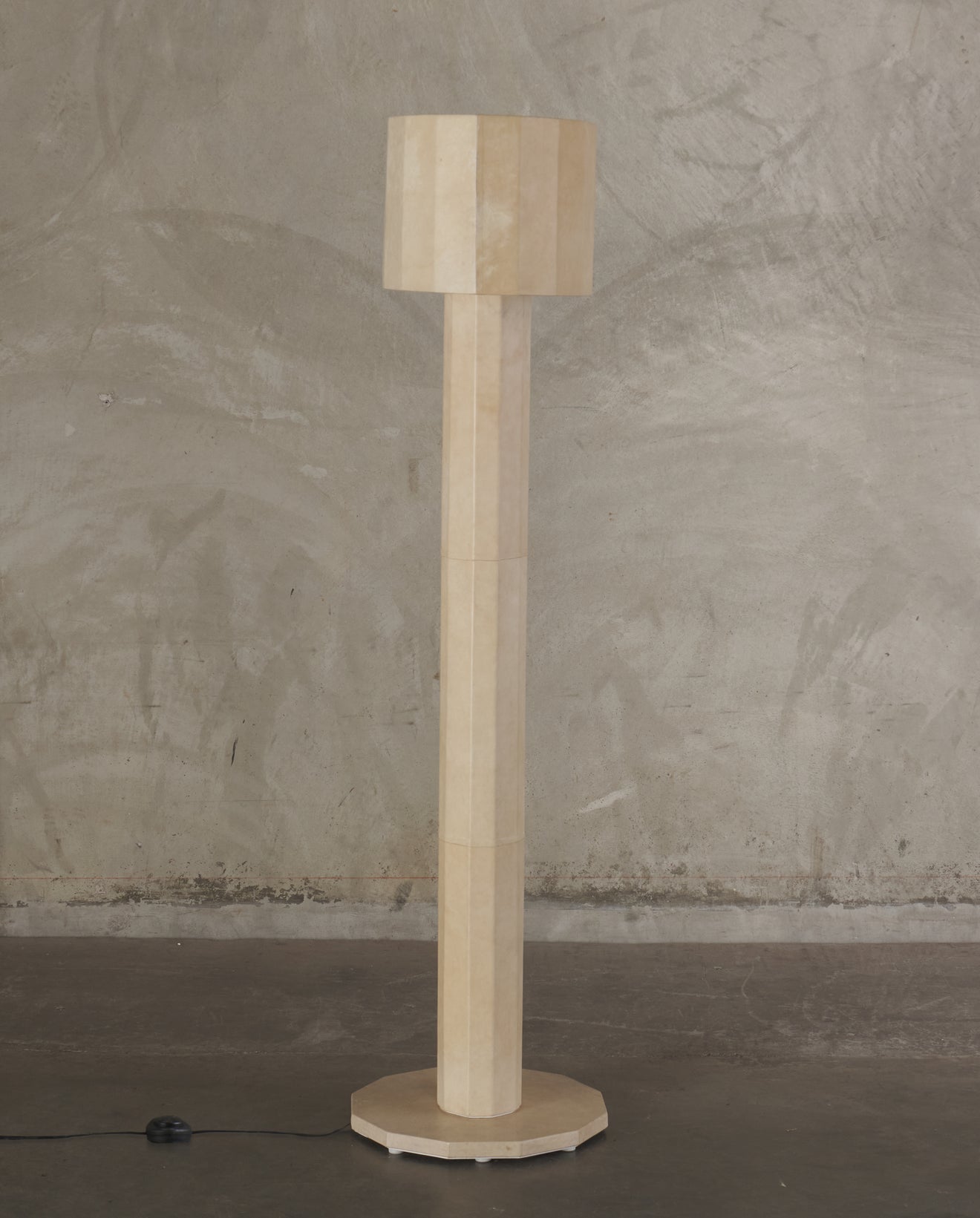 ERNESTO VASQUEZ PARCHMENT FLOOR LAMP