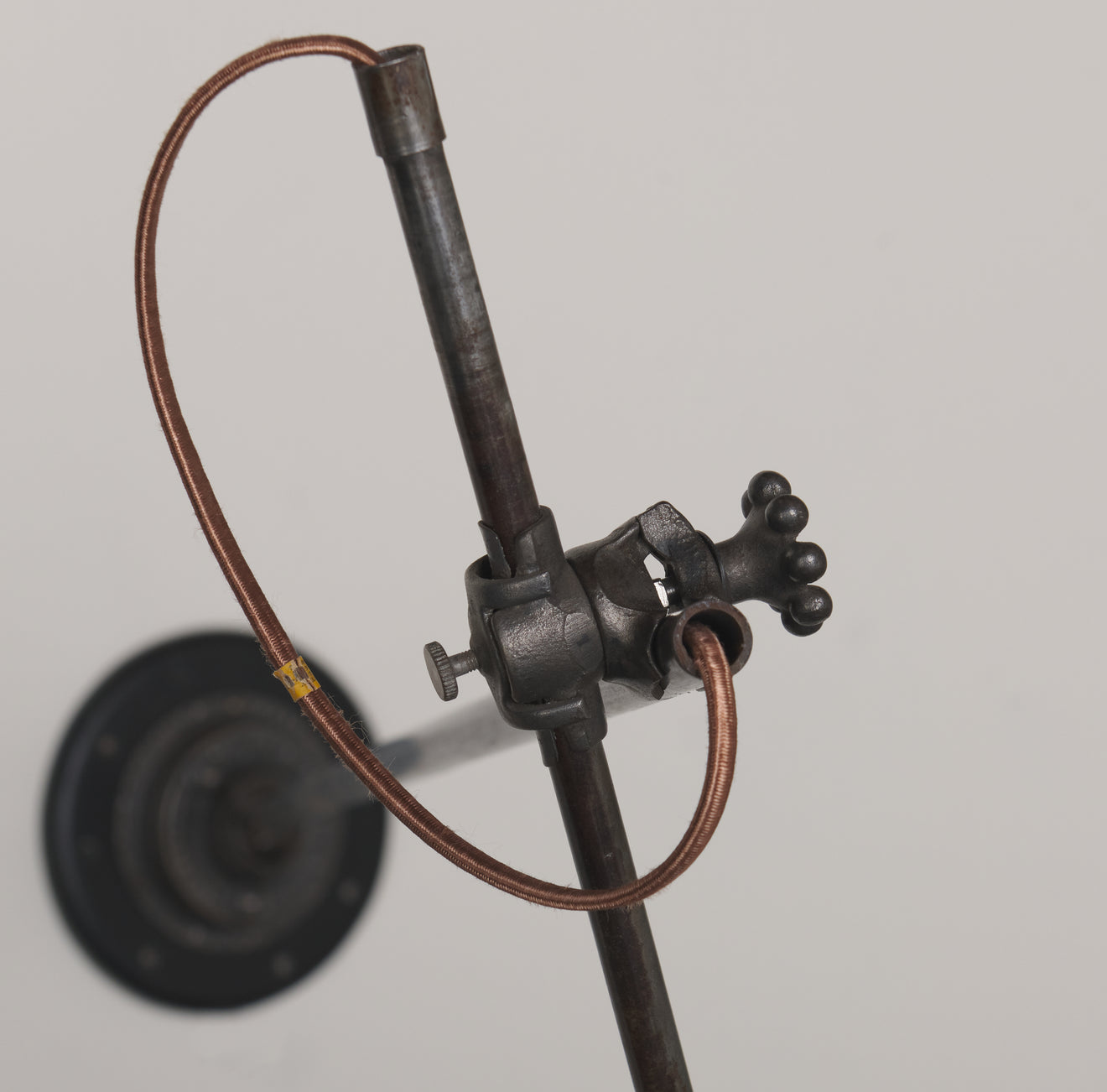 EXTENDABLE OTIS WHITE LIGHT FIXTURE WITH ENAMEL SHADE