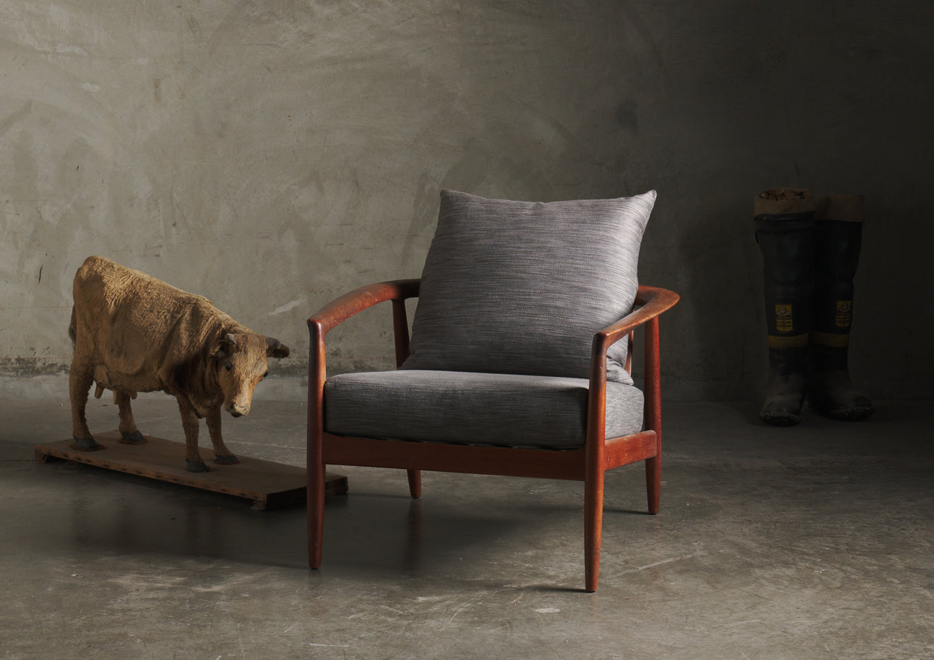 FOLKE OHLSSON FOR DUX (MODEL 72-C) LOUNGE CHAIR, SWEDEN, 1950s