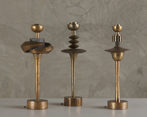 FRANCINE RICHMAN (1928-2022) FRENCH CANADIAN BRONZE SCULPTURE(S) FROM 'COSMOS AND CELESTIAL GALAXY SERIES'