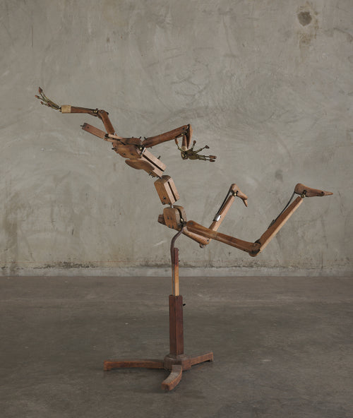 FRANCOIS-PIERRE GUILLOIS (attrib) ARTICULATED ARTIST'S MODEL