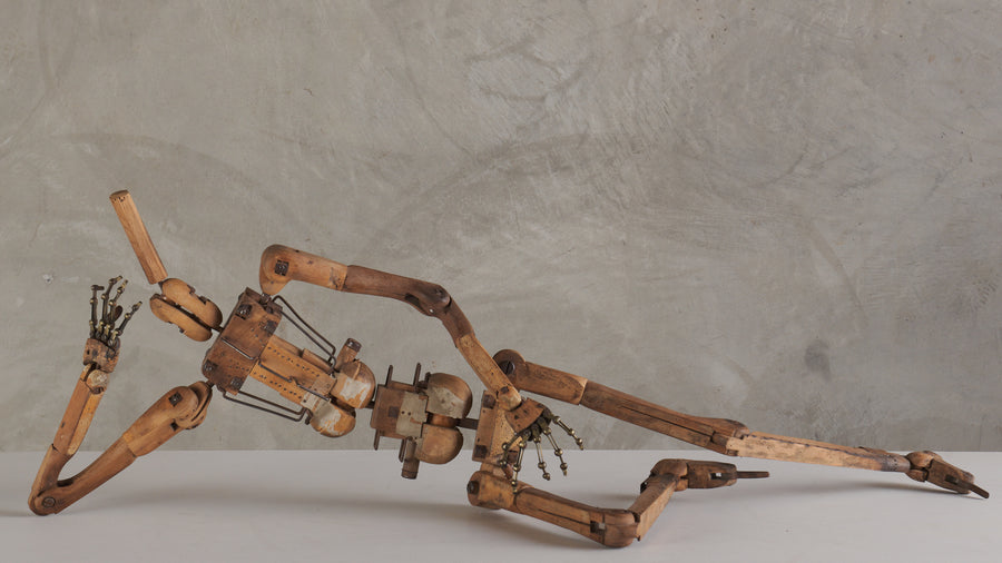 FRANCOIS-PIERRE GUILLOIS (attrib) ARTICULATED ARTIST'S MODEL