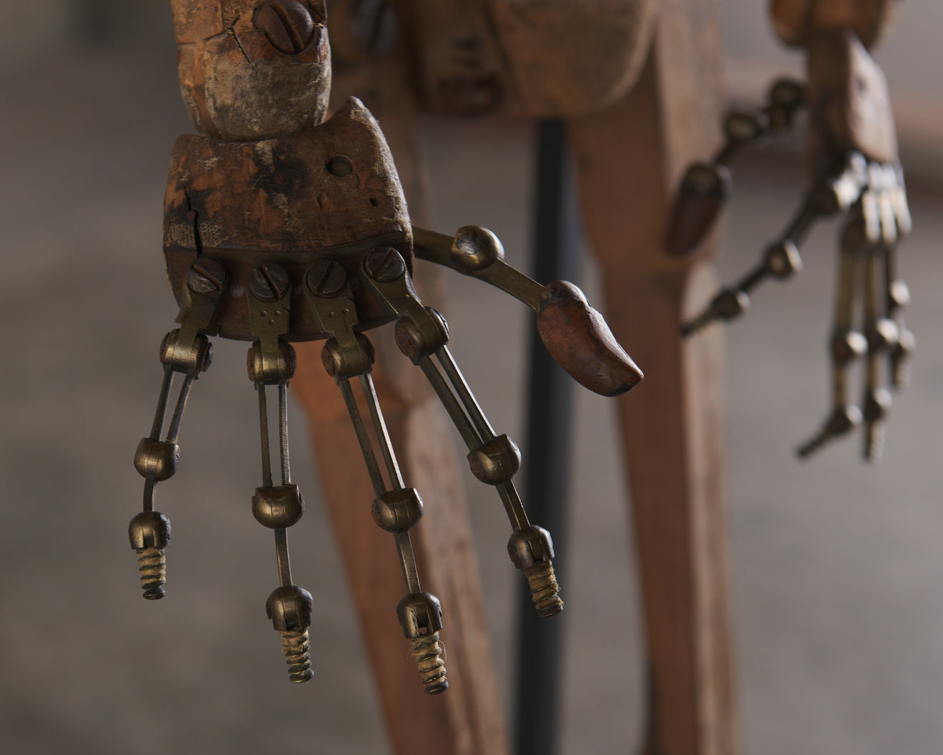 FRANCOIS-PIERRE GUILLOIS (attrib) ARTICULATED ARTIST'S MODEL