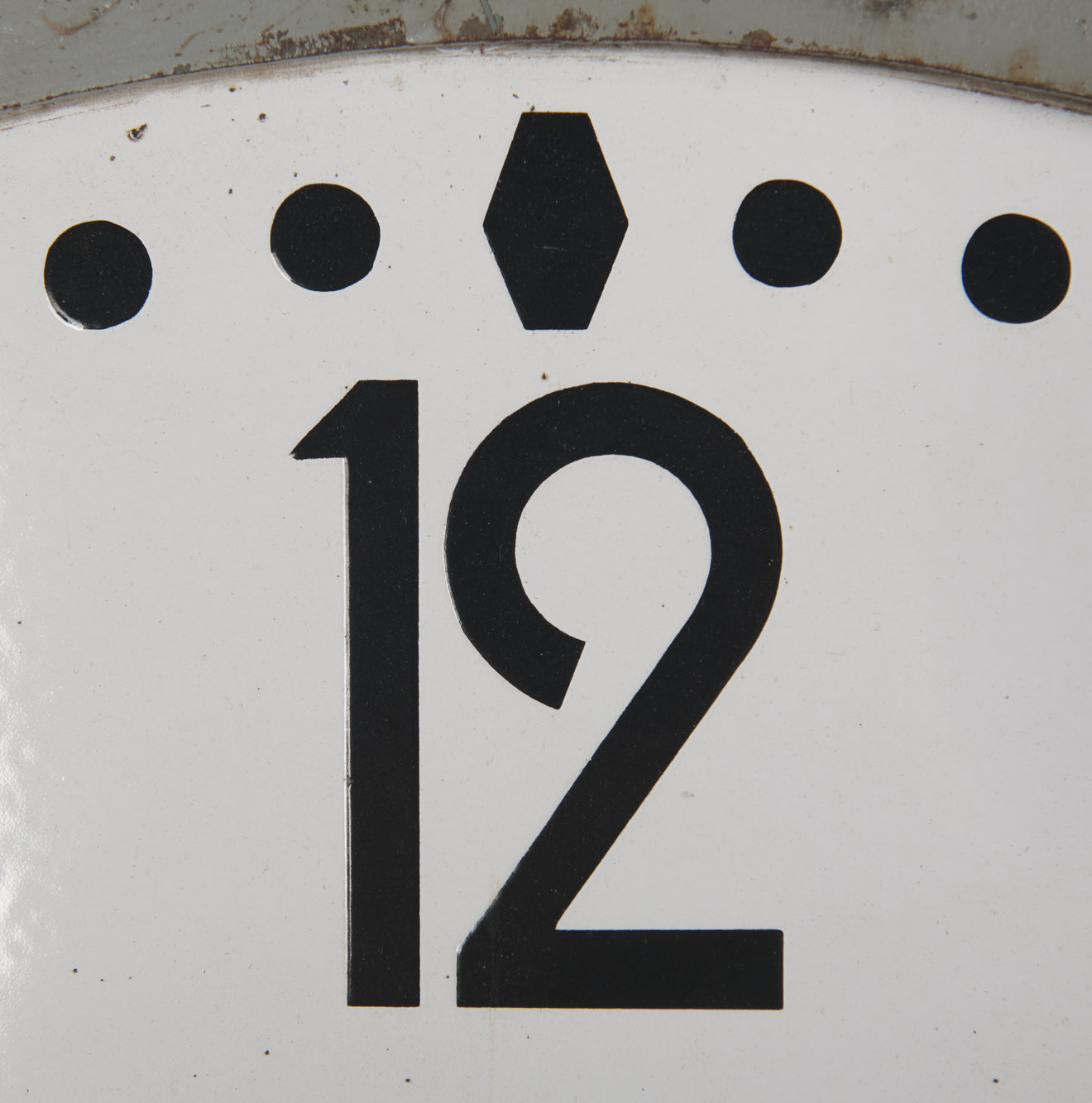 FRENCH INDUSTRIAL WALL CLOCK WITH DIGITAL MOVEMENT