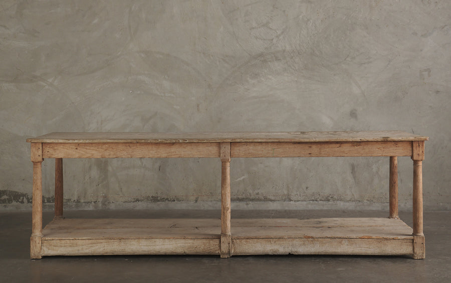 FRENCH OAK DRAPER'S TABLE, 19TH CENTURY