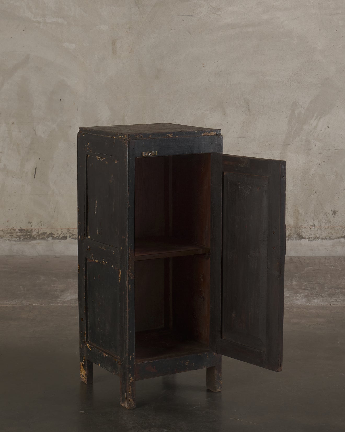 FRENCH RUSTIC PAINTED SIDE CABINET, EARLY 20TH C