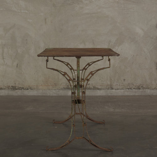 FRENCH COLLAPSIBLE IRON BISTRO TABLE