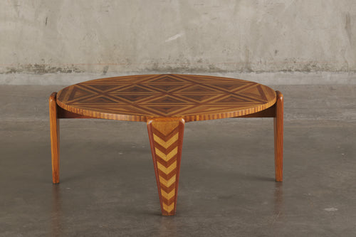 GEOMETRIC PARQUETRY COFFEE TABLE