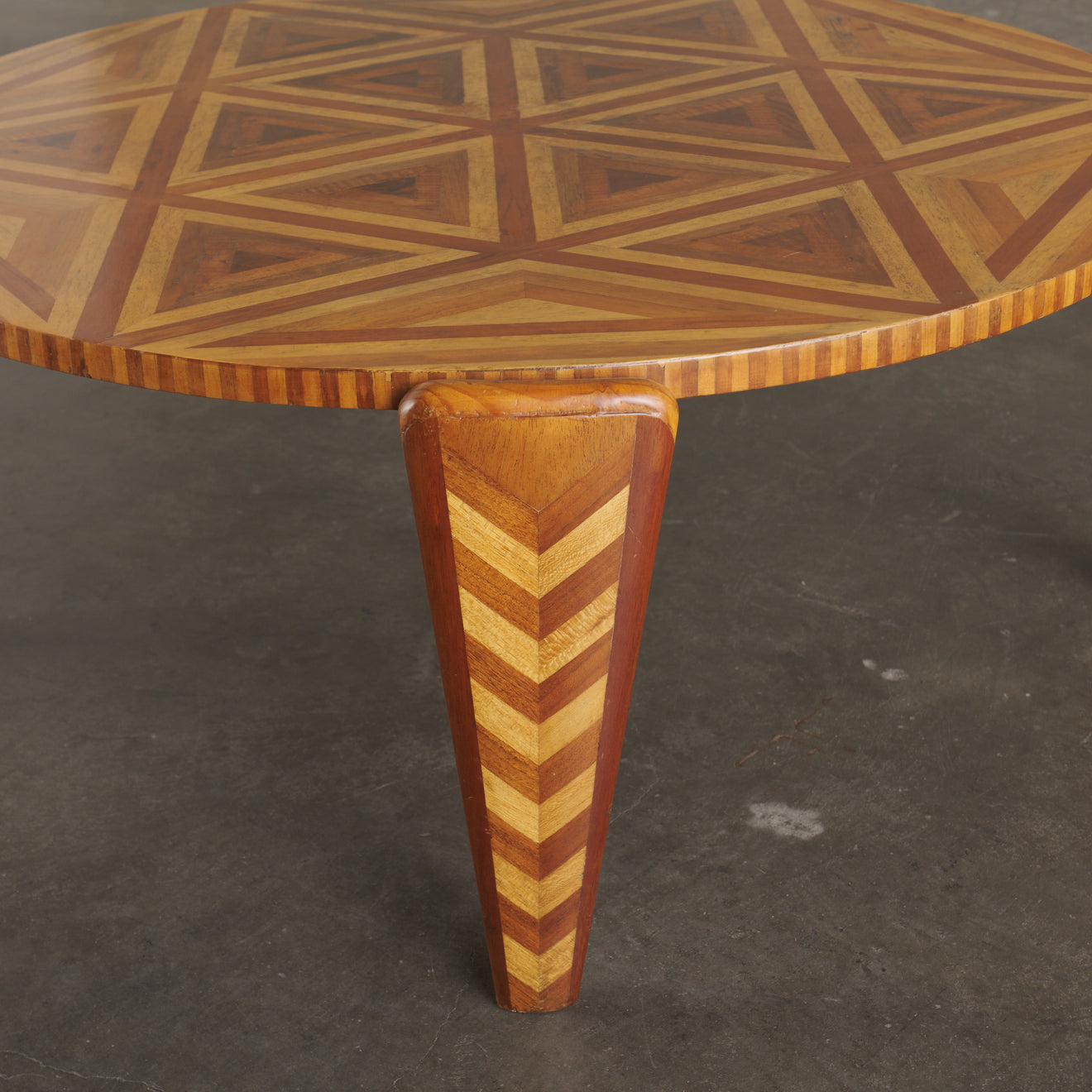 GEOMETRIC PARQUETRY COFFEE TABLE