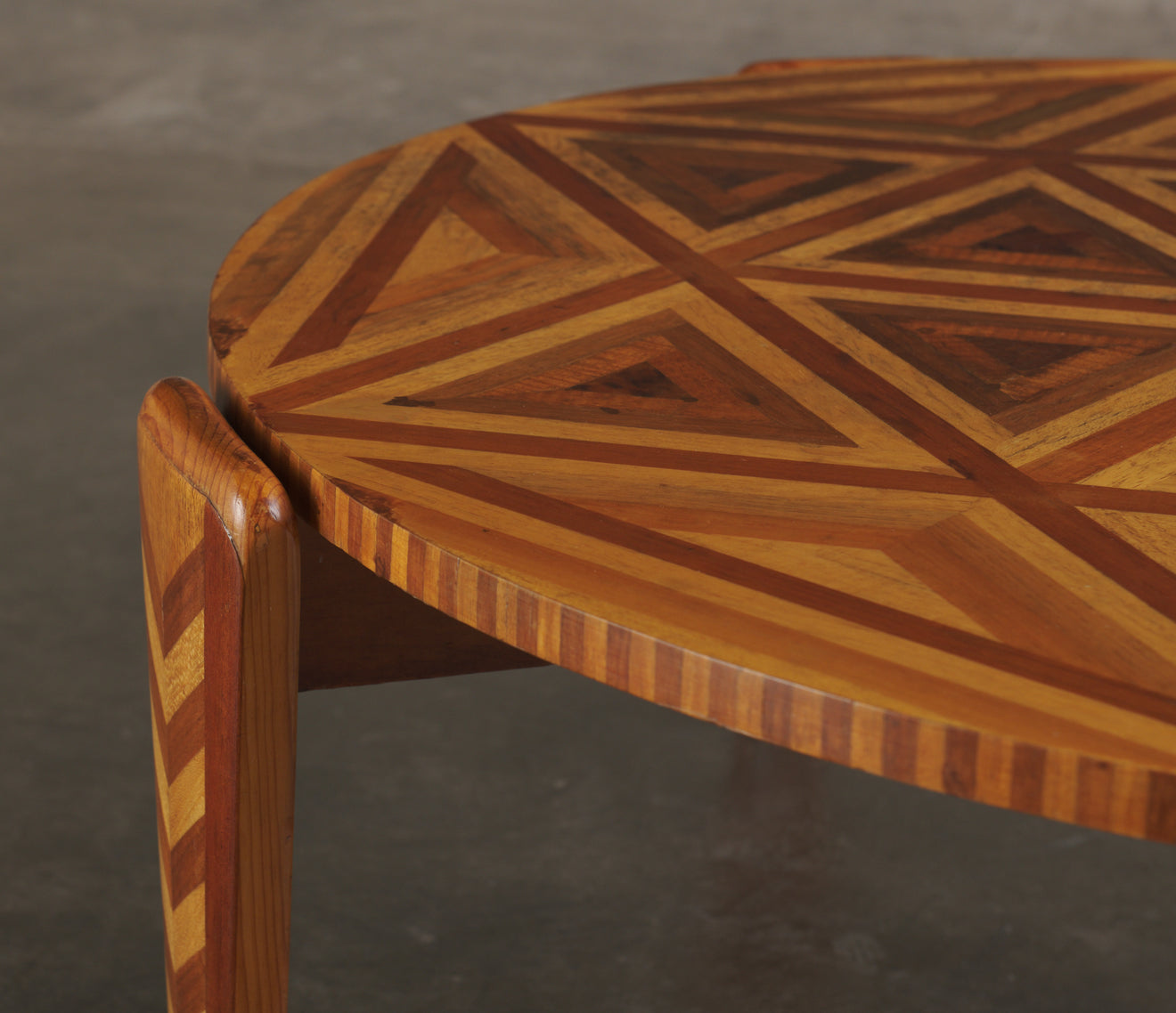 GEOMETRIC PARQUETRY COFFEE TABLE