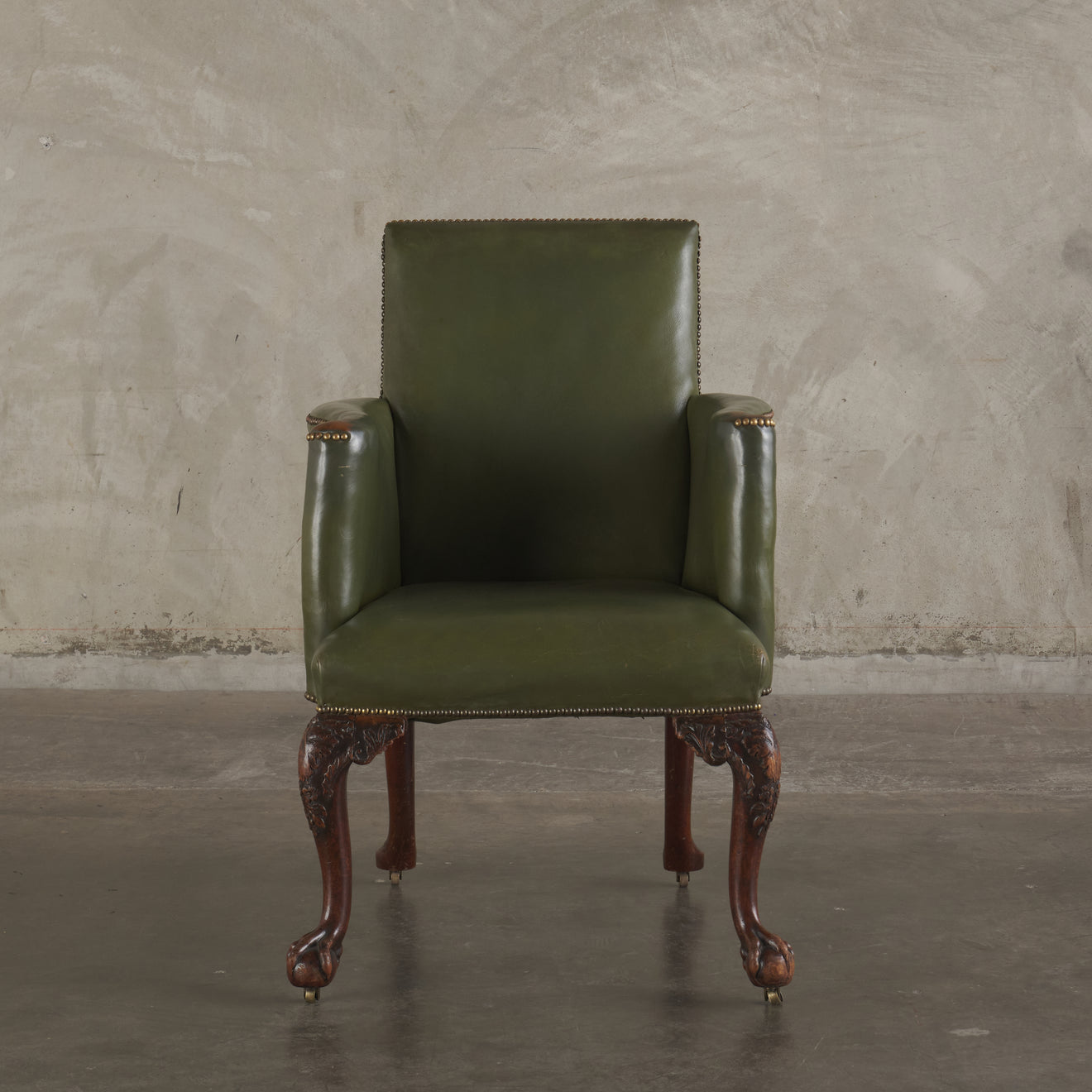 GEORGE III ARMCHAIR, ENGLAND, 19TH CENTURY