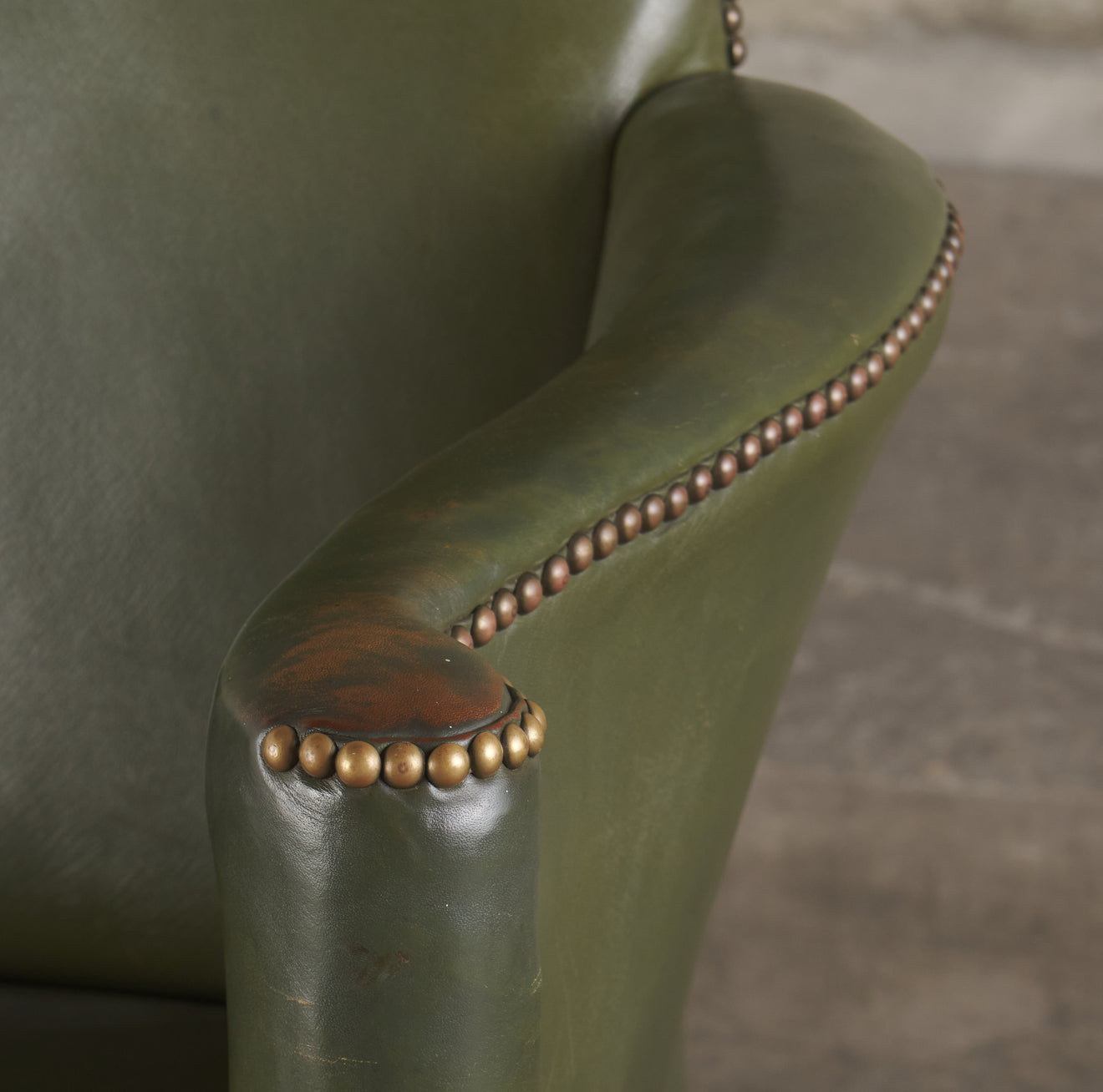 GEORGE III ARMCHAIR, ENGLAND, 19TH CENTURY
