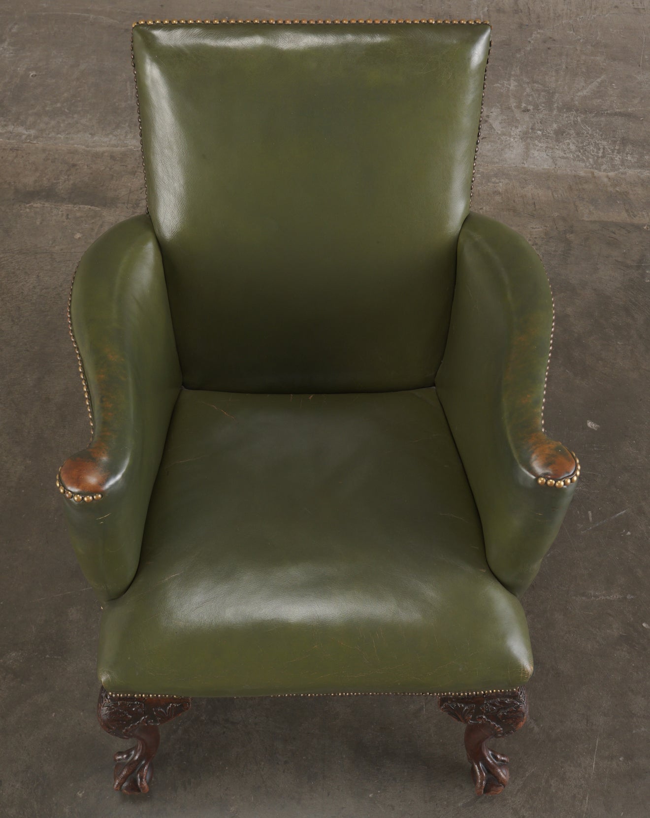 GEORGE III ARMCHAIR, ENGLAND, 19TH CENTURY