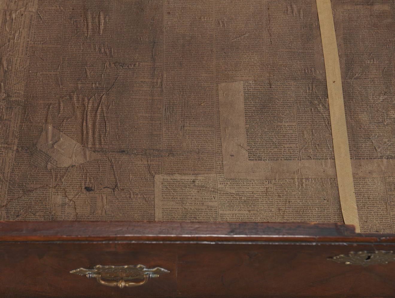 GEORGE III, WALNUT CHEST ON CHEST, ENGLAND, LATE 18TH C