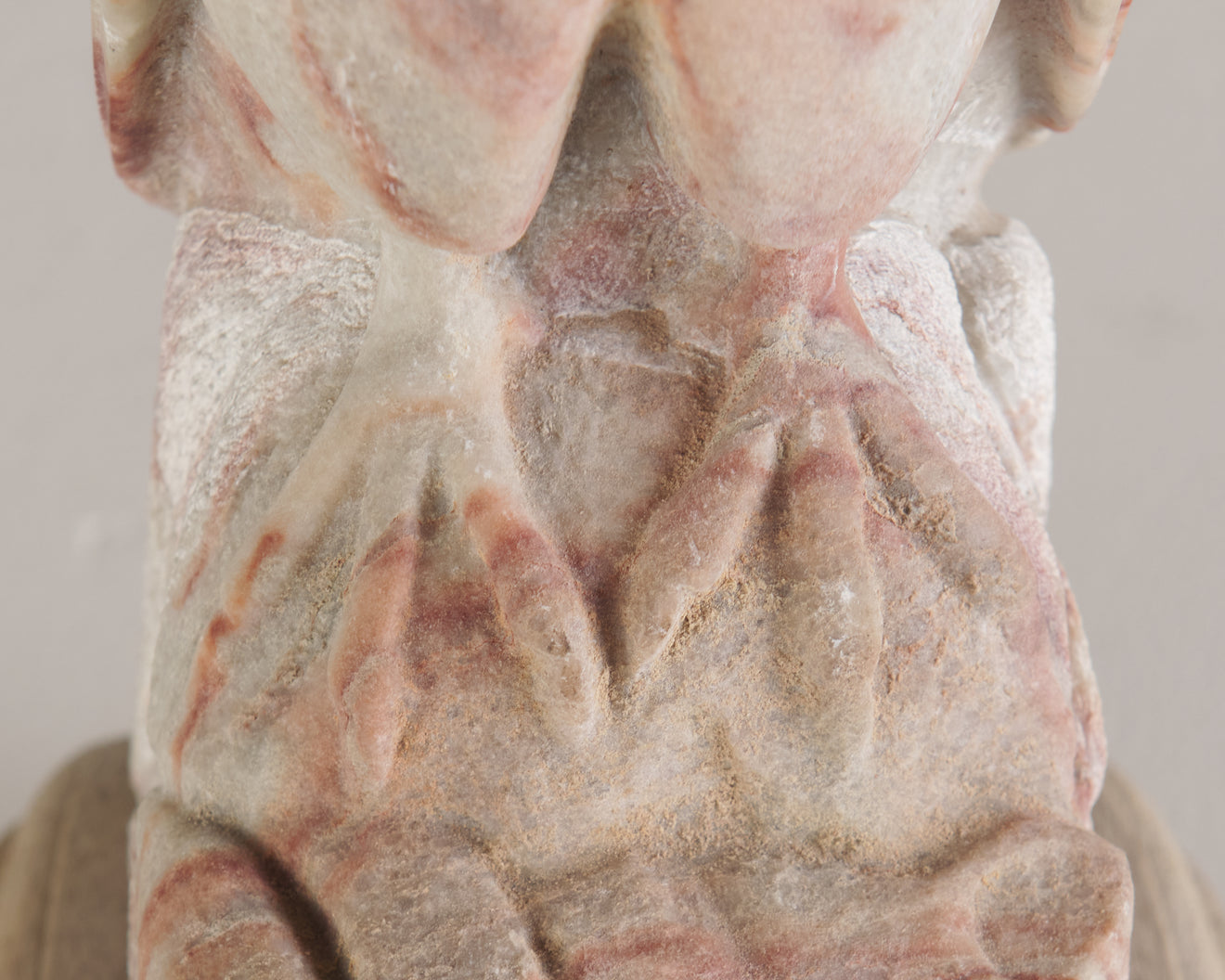 HAROLD DAVIDSON CARVED STONE FALCON FIGURE, 20TH C