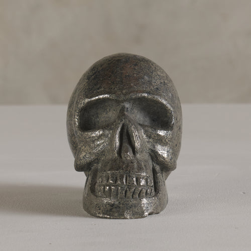 HEMATITE SKULL, MID CENTURY