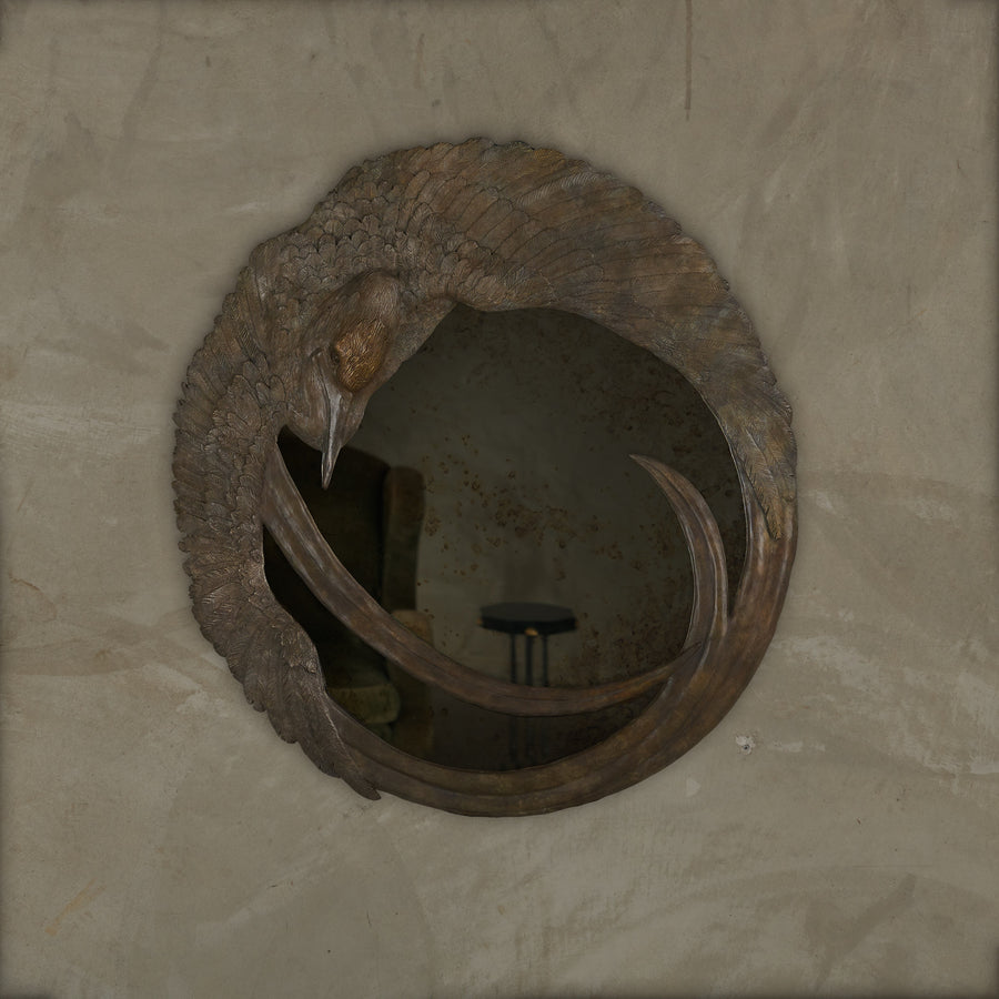 HERON MIRROR BY HEATHER LEE