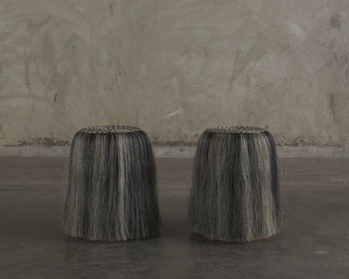 HORSE HAIR STOOL(S) BY ALDO ALVAREZ TOSTADO