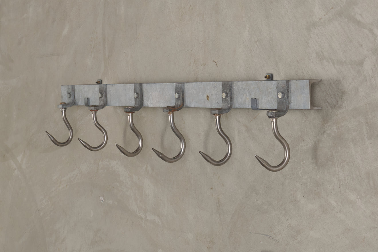 INDUSTRIAL WALL HOOKS, 20TH C