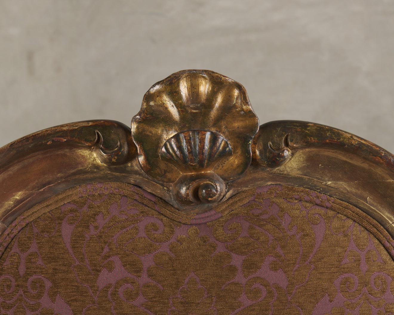 ITALIAN LOUIS XV STYLE FAUTEUIL, 19TH C