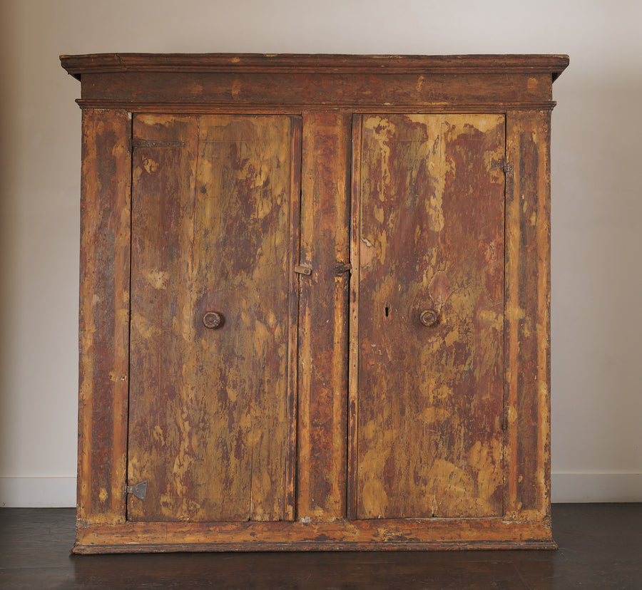 ITALIAN PAINTED ARMOIRE, c1820